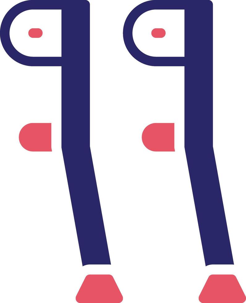 Crutch Vector Icon