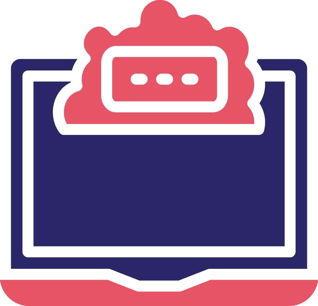 Cloud Laptop Vector Icon