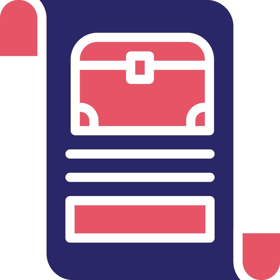 Pirate Scroll Vector Icon