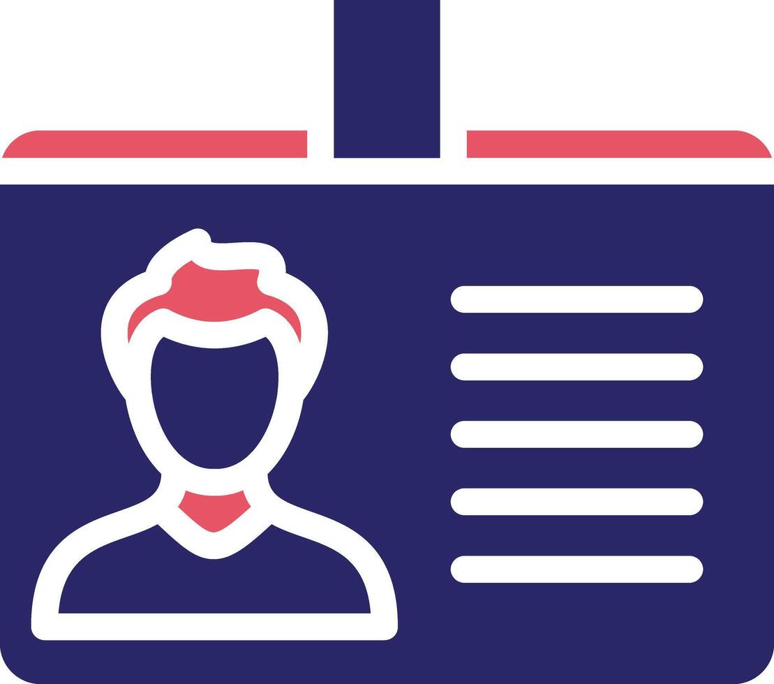 Identification Card Vector Icon