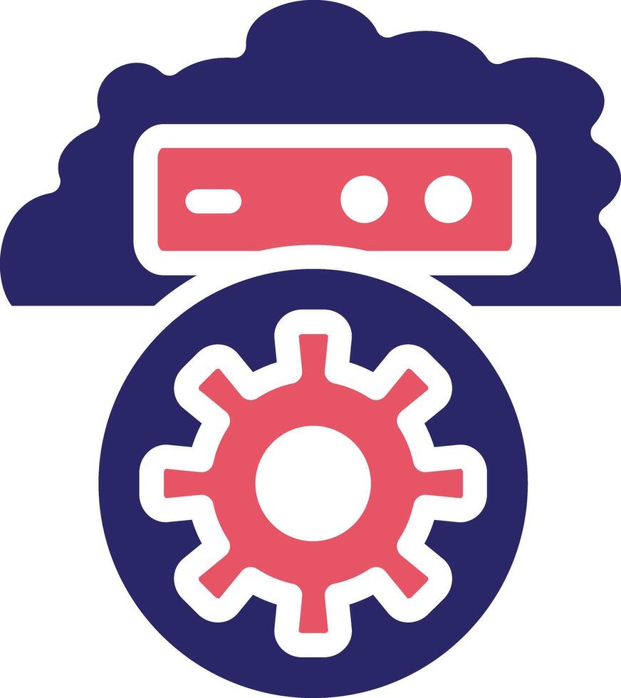 Cloud Setting Vector Icon