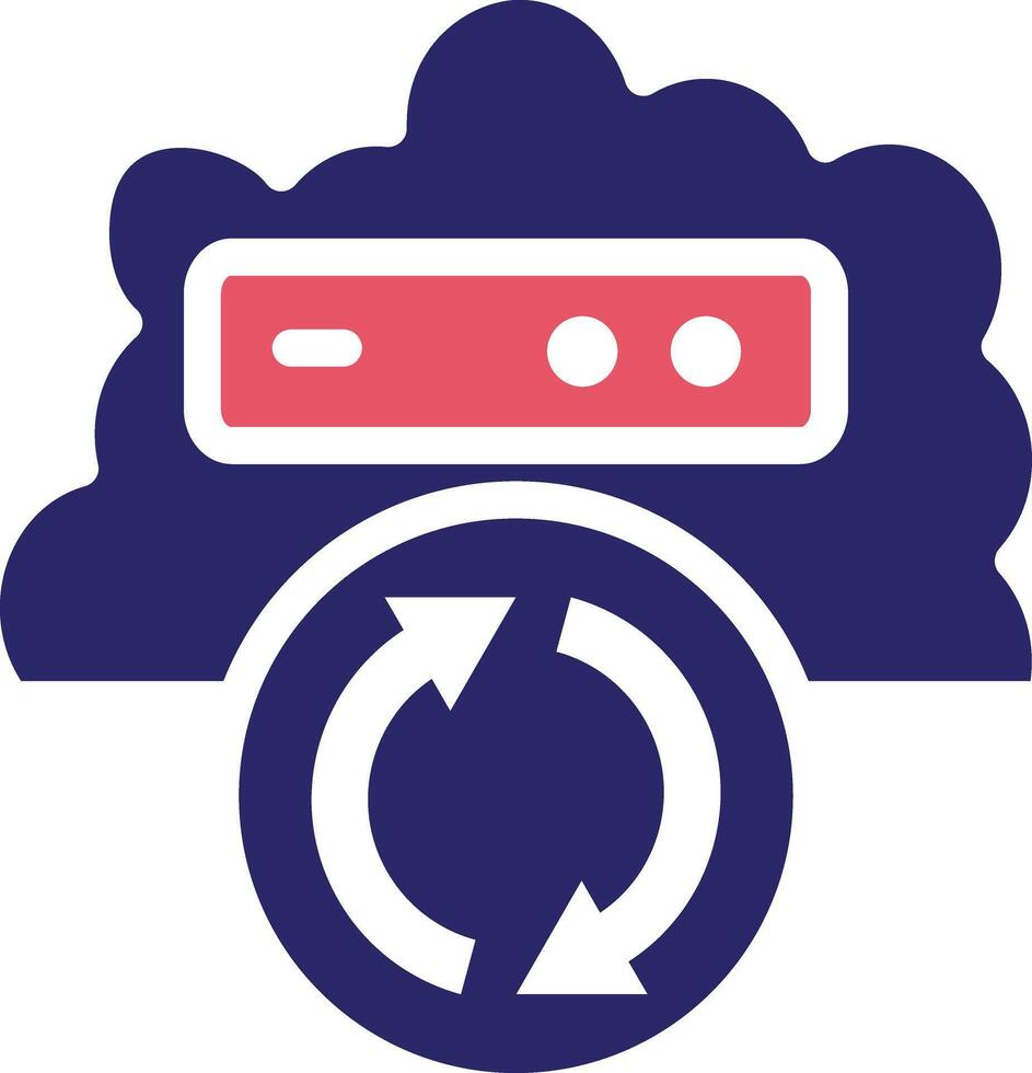 Cloud Backup Vector Icon