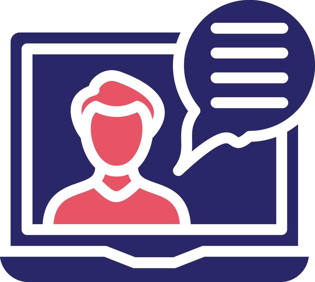 Online Lecture Vector Icon