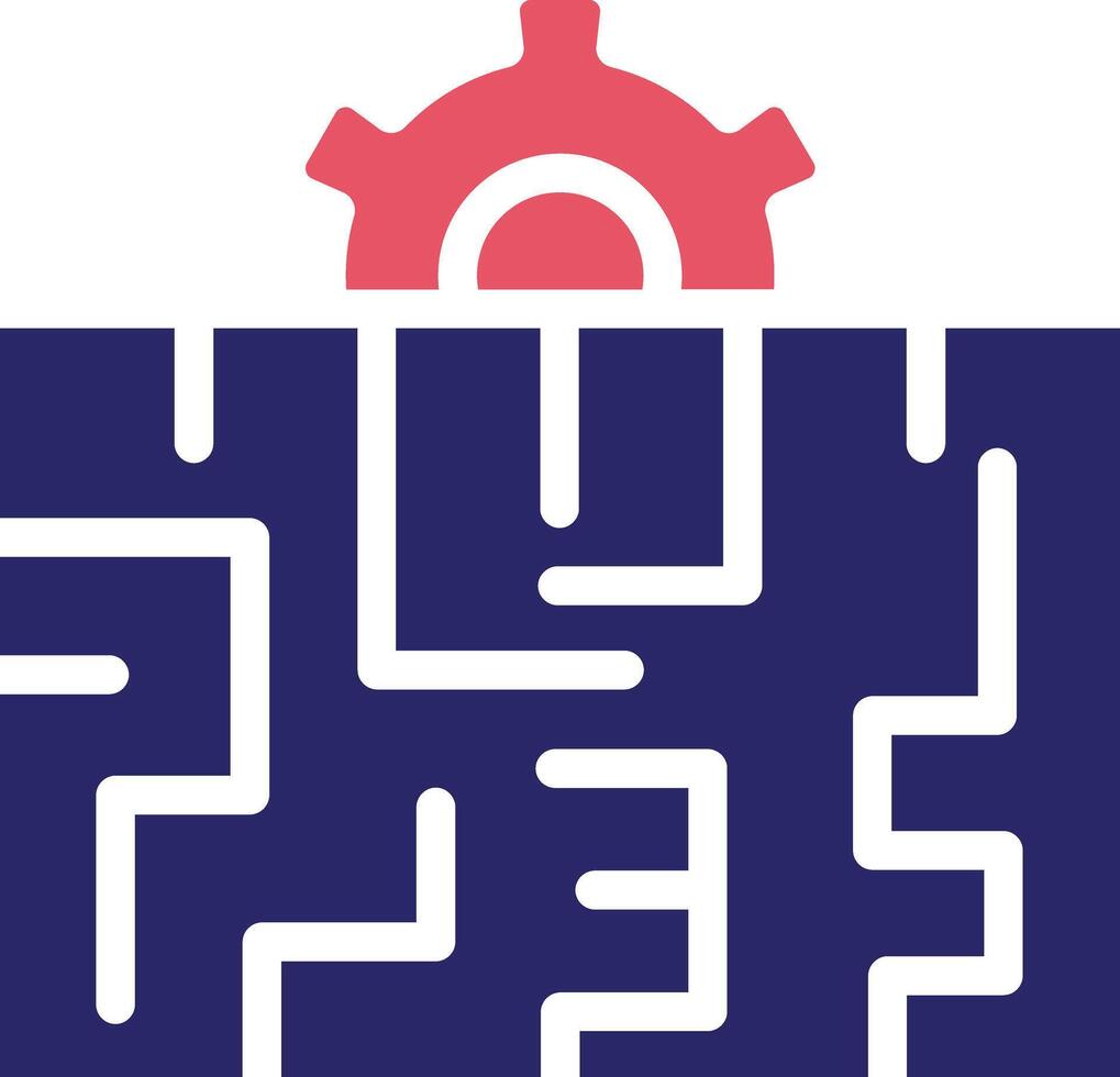 Maze Solution Vector Icon