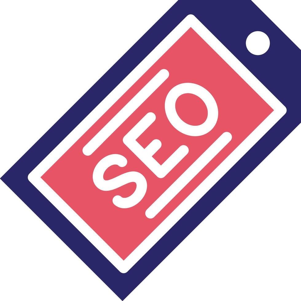 icono de vector de etiqueta seo