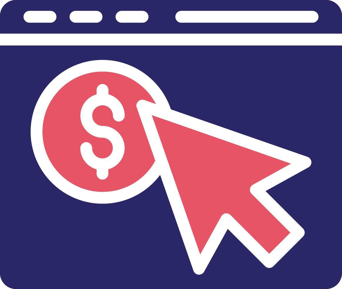 Pay Per Click Vector Icon