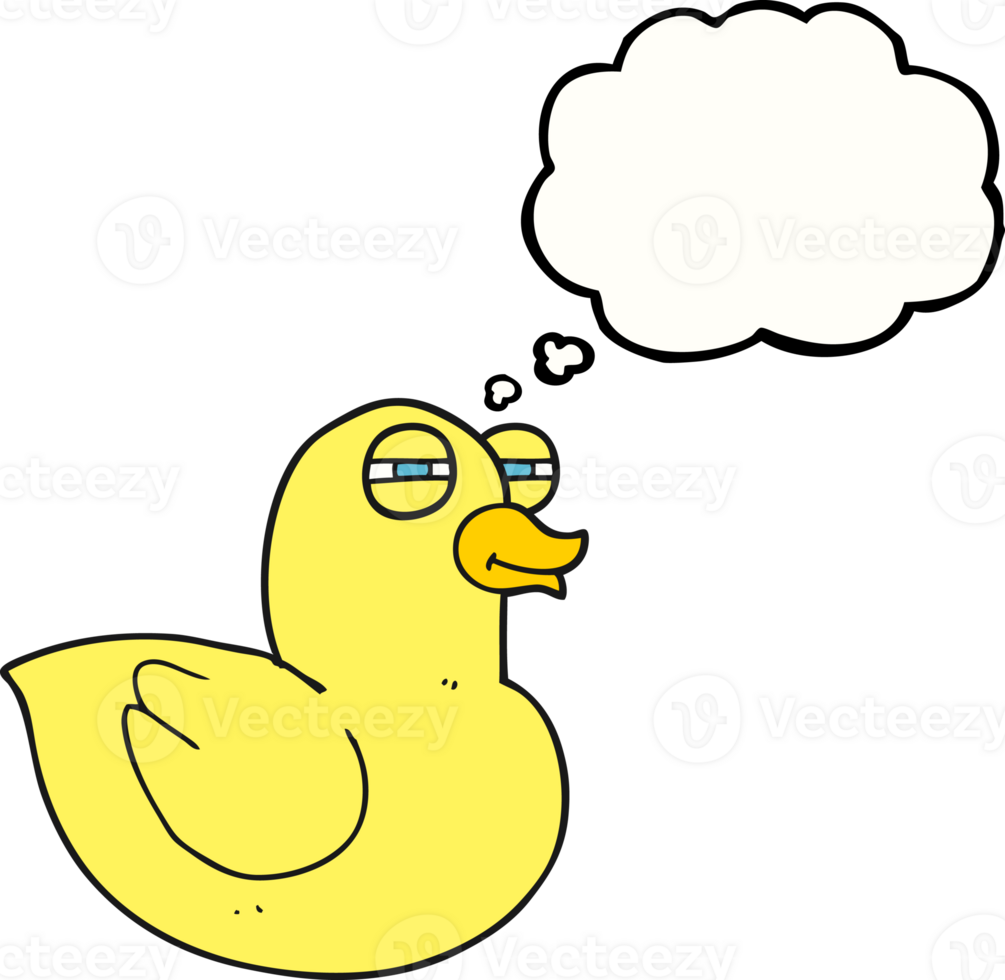 thought bubble cartoon funny rubber duck png