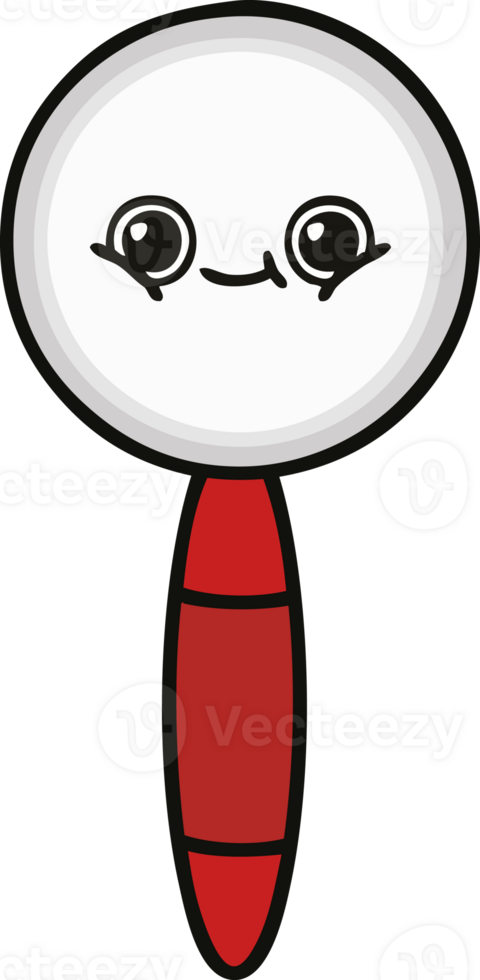 cute cartoon magnifying glass png