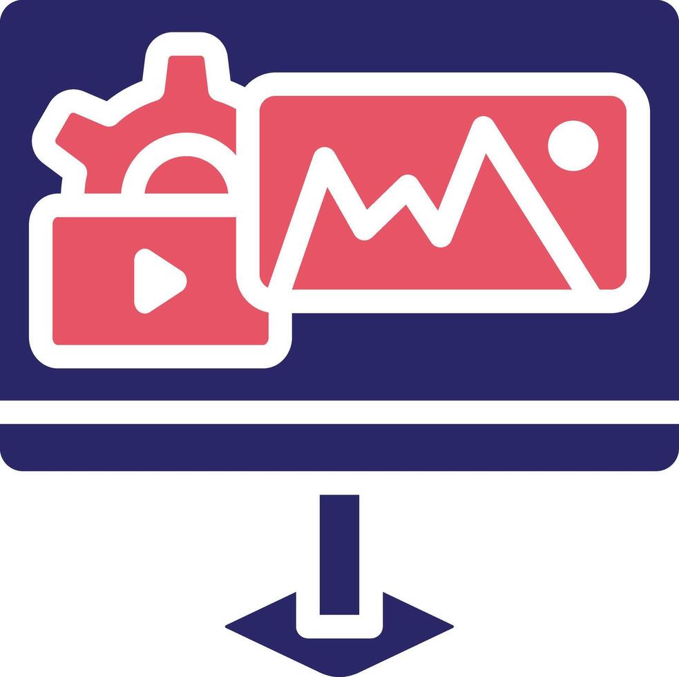Content Management Vector Icon