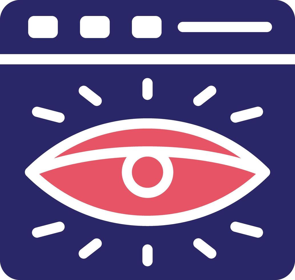 Web Visibility Vector Icon