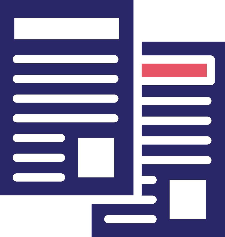 Duplicate Documents Vector Icon