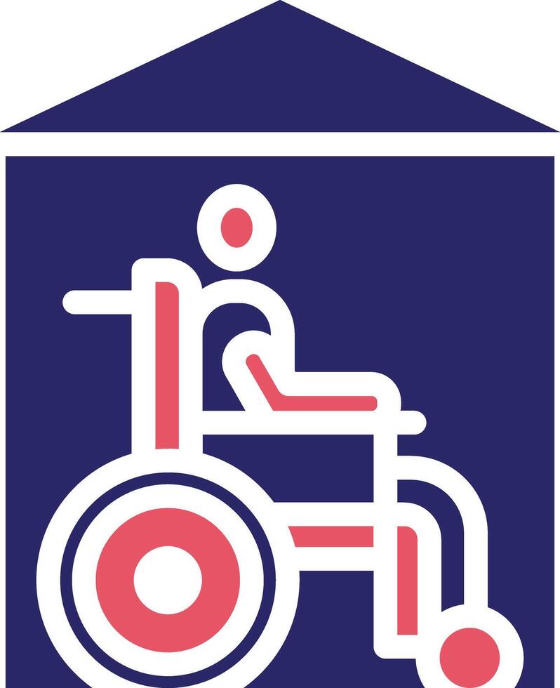 icono de vector de hospicio