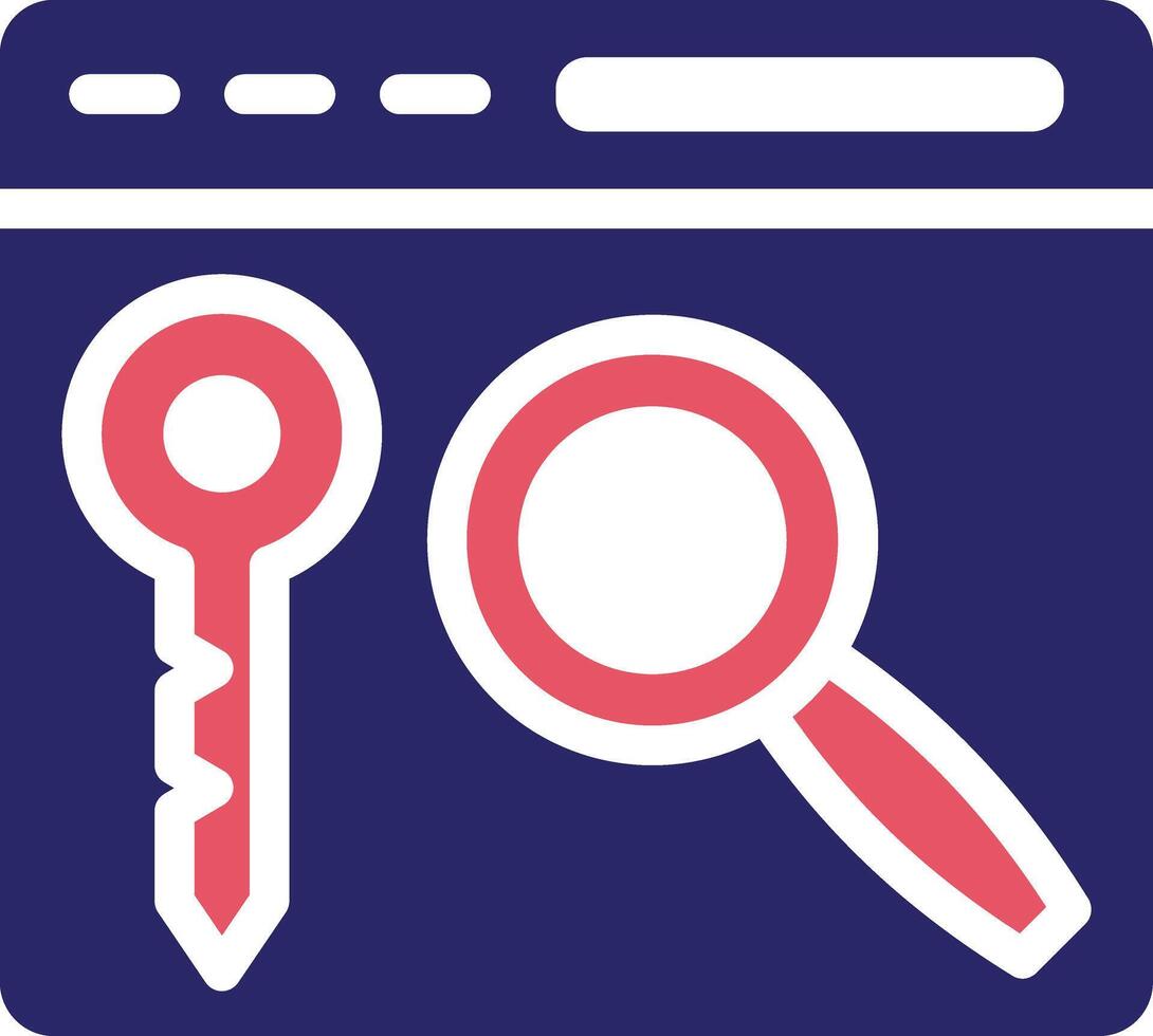 Keywords Search Vector Icon
