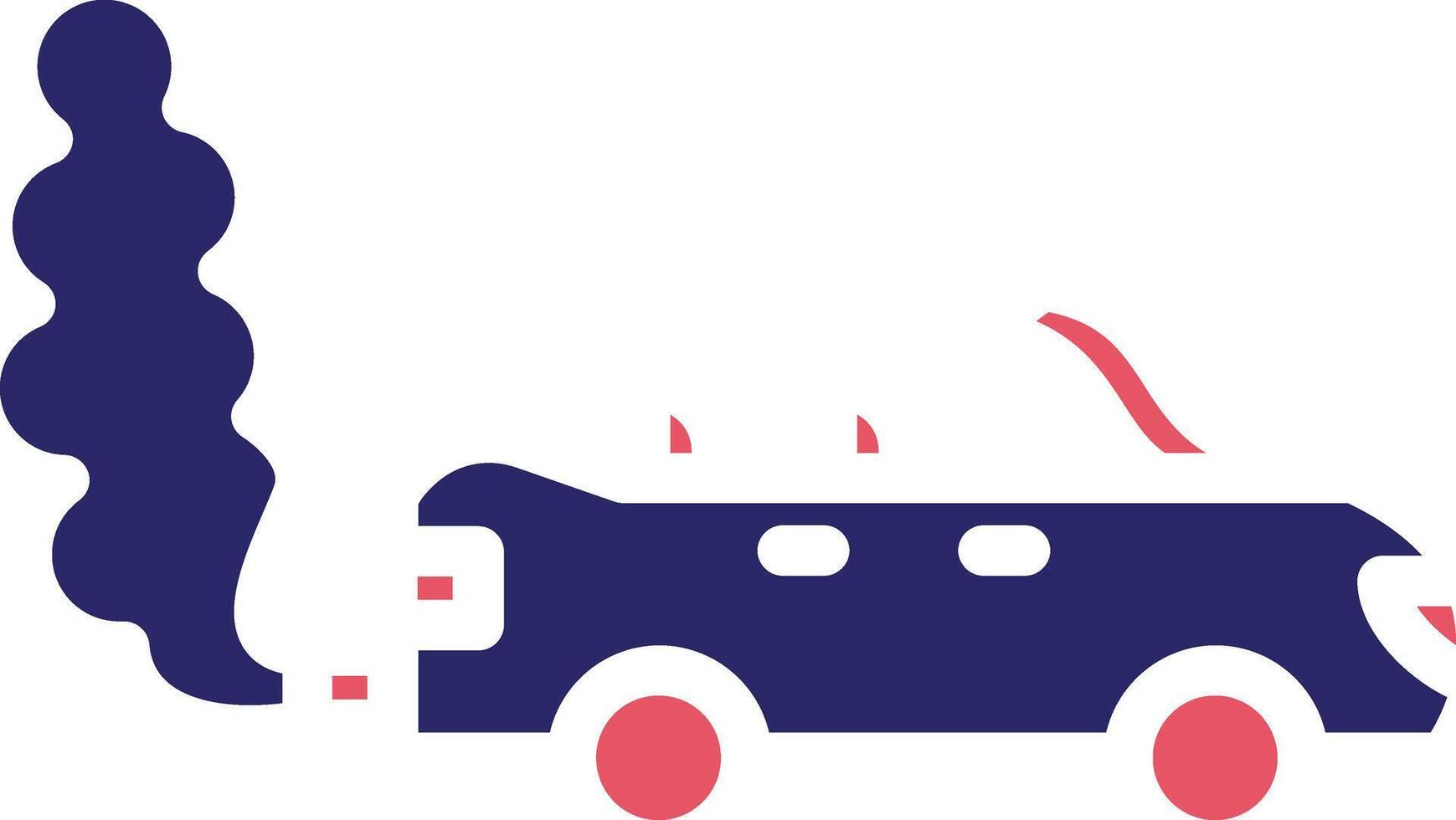 Car Pollution Vector Icon