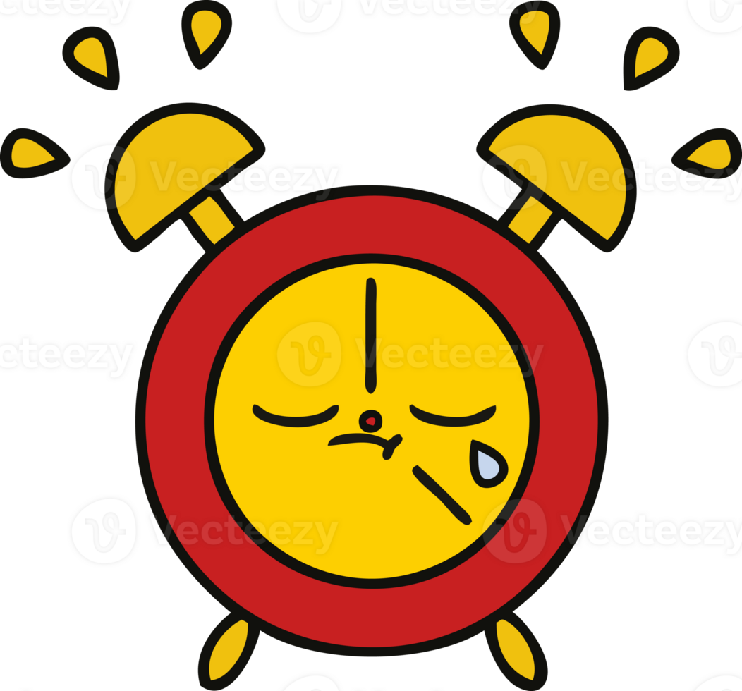 cute cartoon alarm clock png