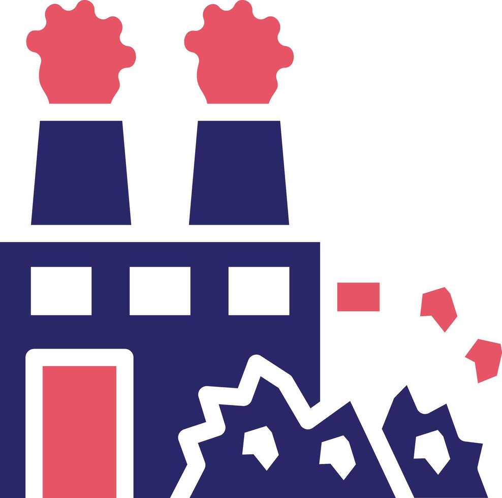 Factory Waste Vector Icon