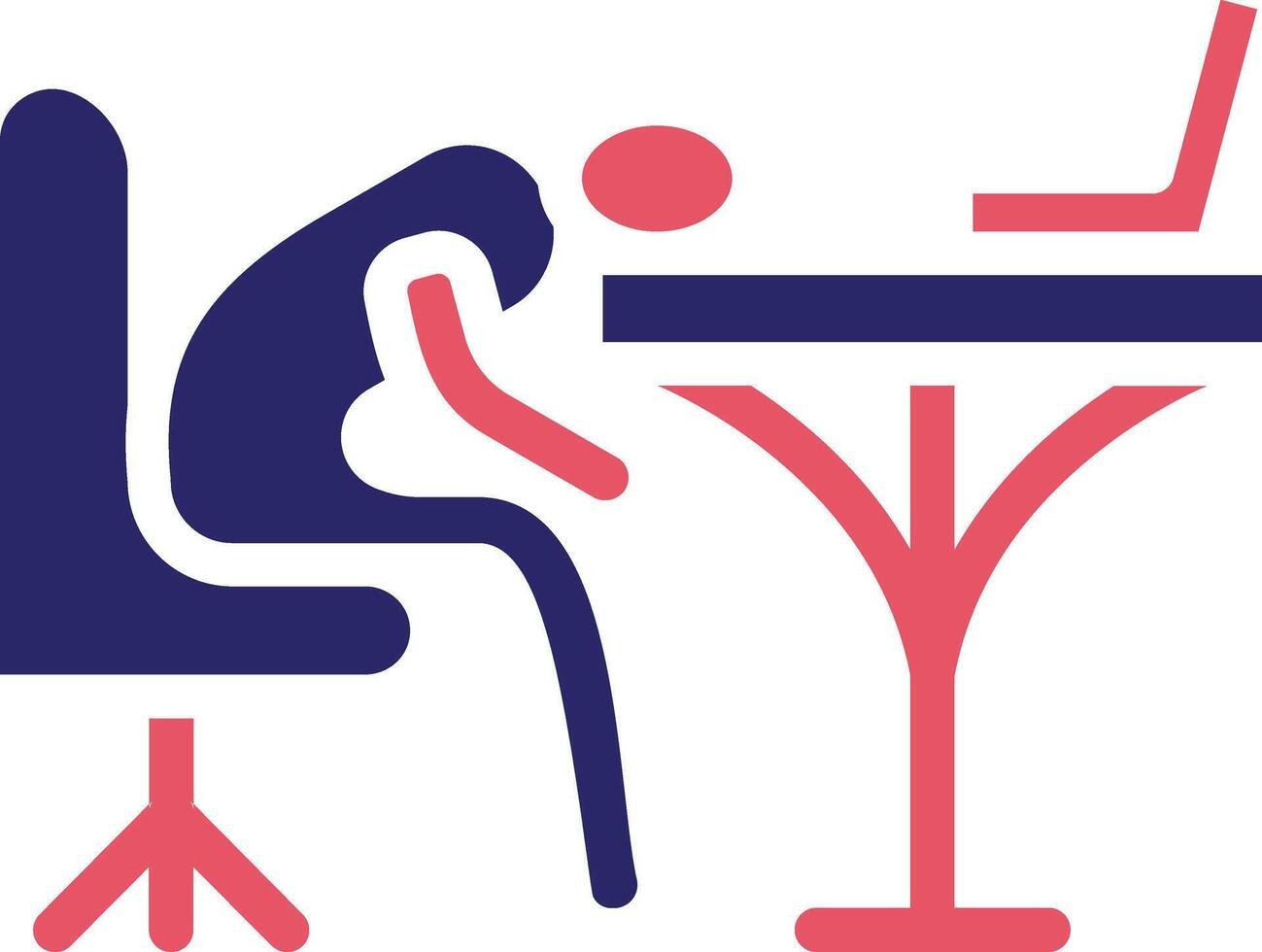 Sleepy Worker Vector Icon
