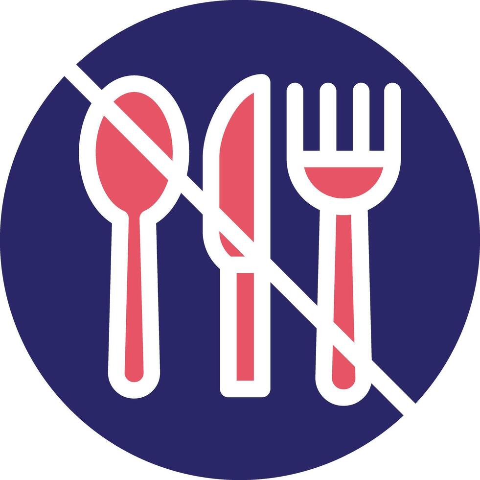No Eating Vector Icon