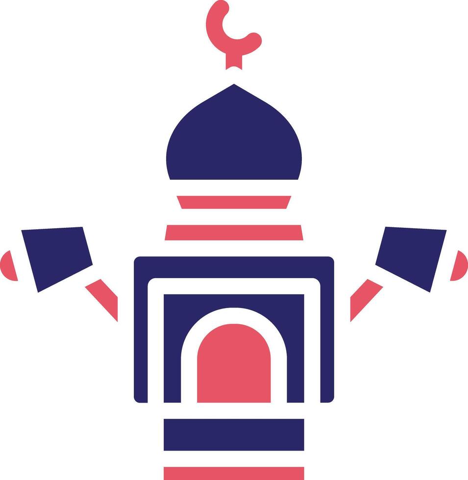 adhan llamada vector icono