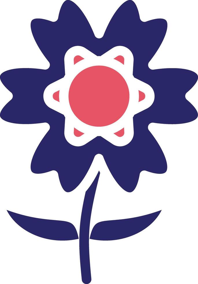 Alpine Forget Me Not Vector Icon