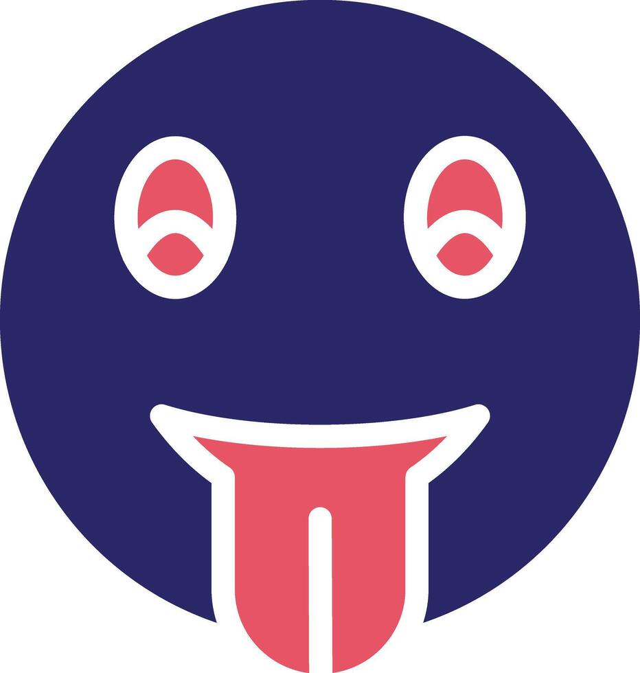 Face with Tongue Vector Icon