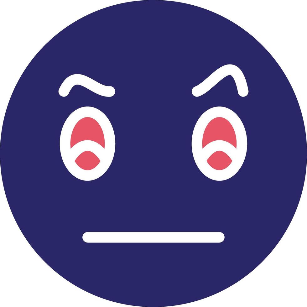Face with Raised Eyebrow Vector Icon