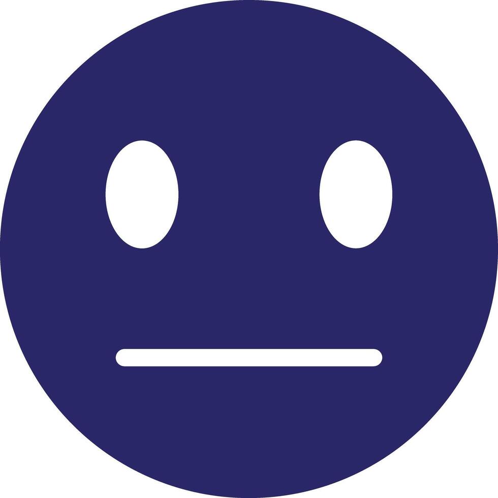 Expressionless Face Vector Icon