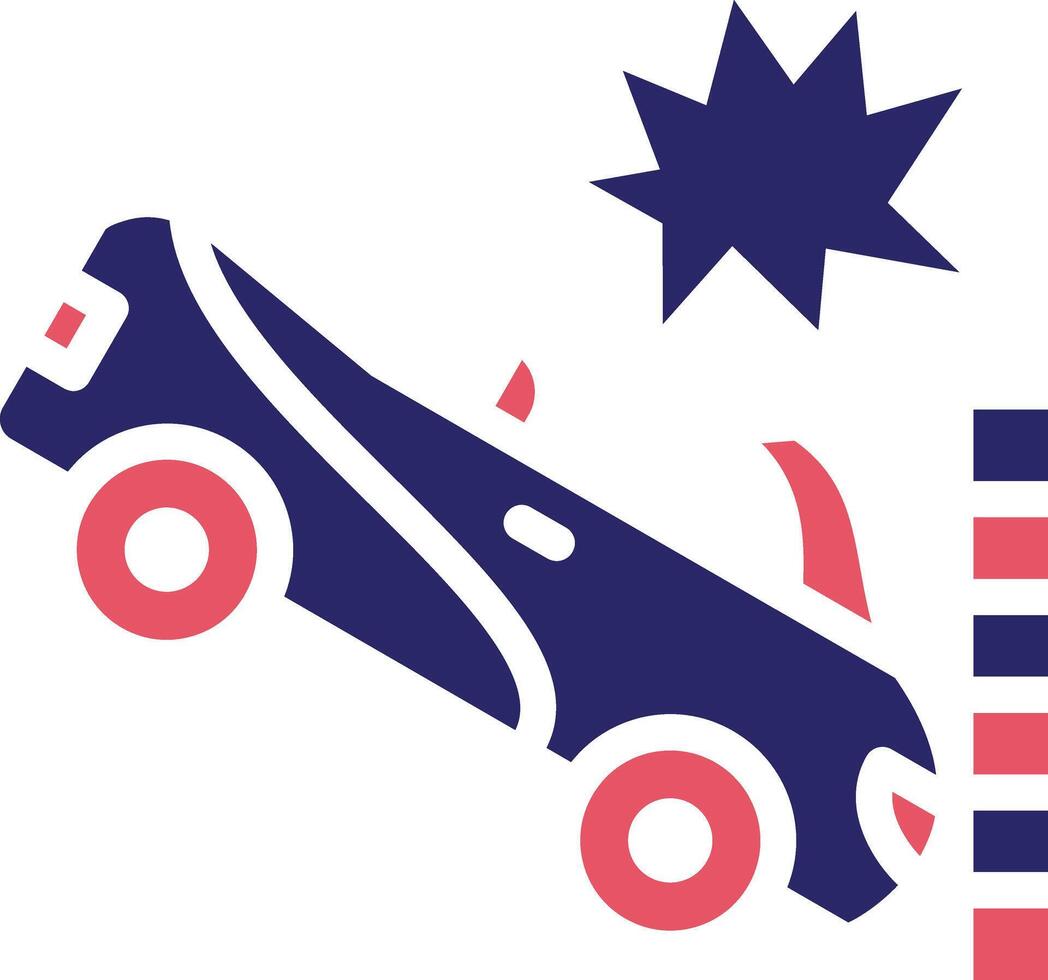 Race Accident Vector Icon