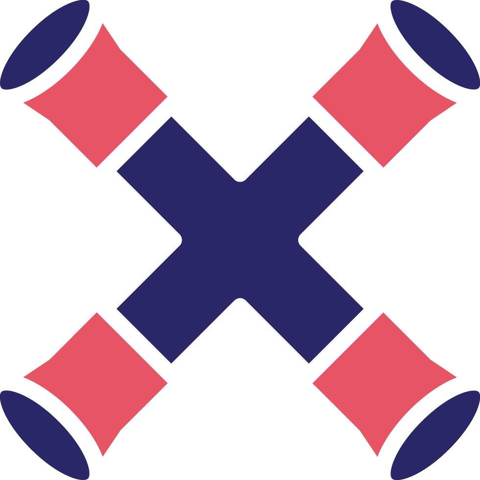 Cross Wrench Vector Icon