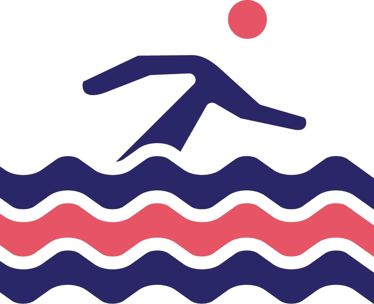 Swimming Person Vector Icon