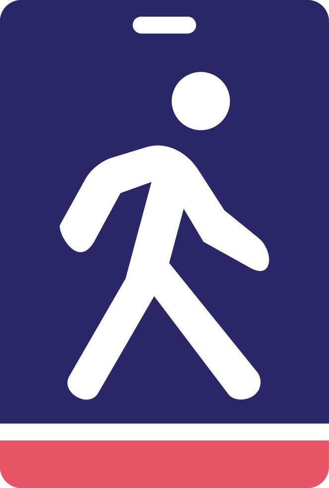 caminando vector icono