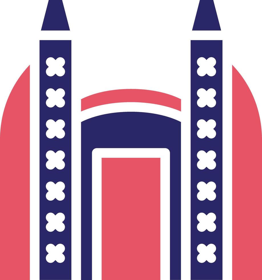 Ishtar Gate Vector Icon
