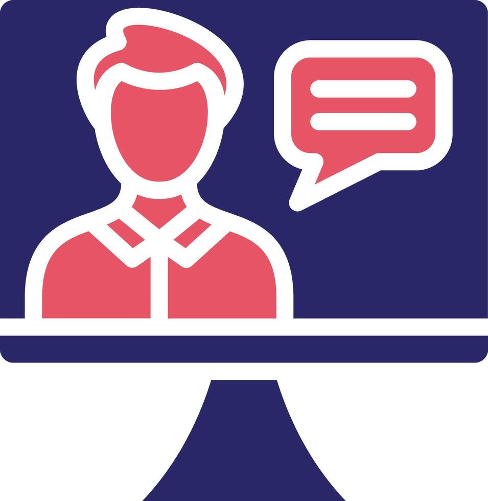 Online Lecture Vector Icon