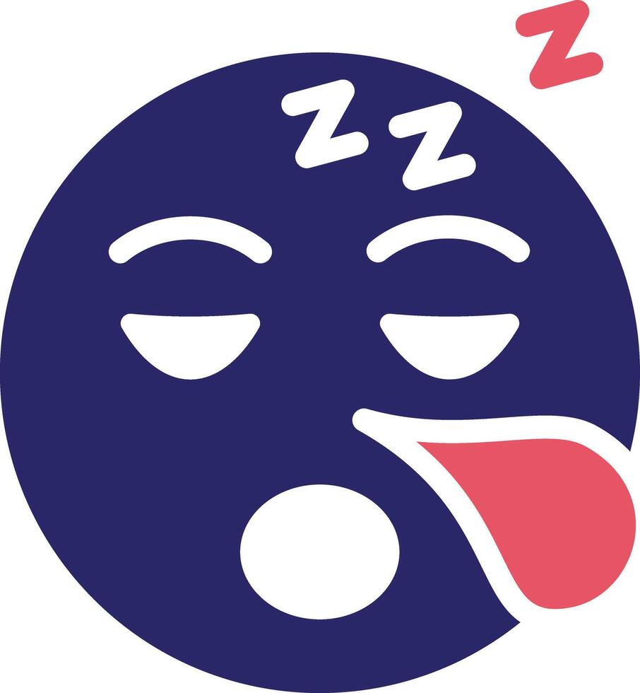 Sleepy Face Vector Icon