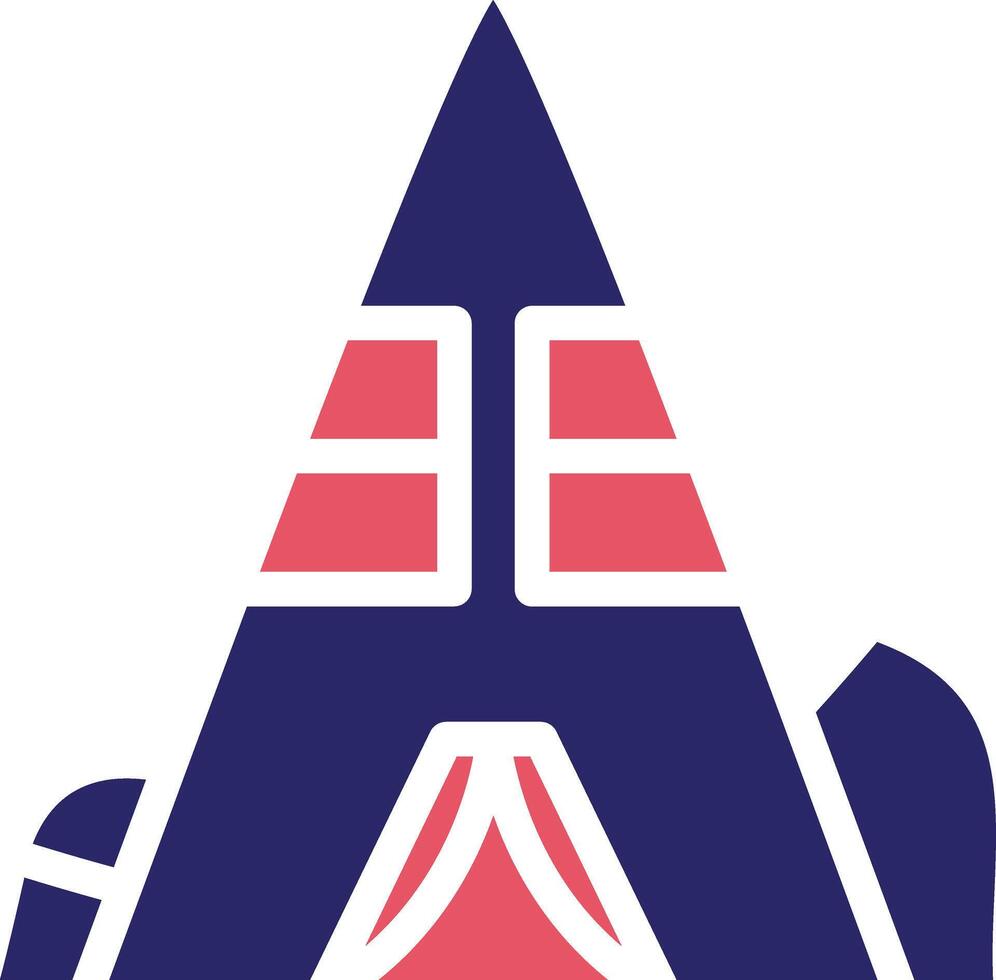 Desert Camp Vector Icon