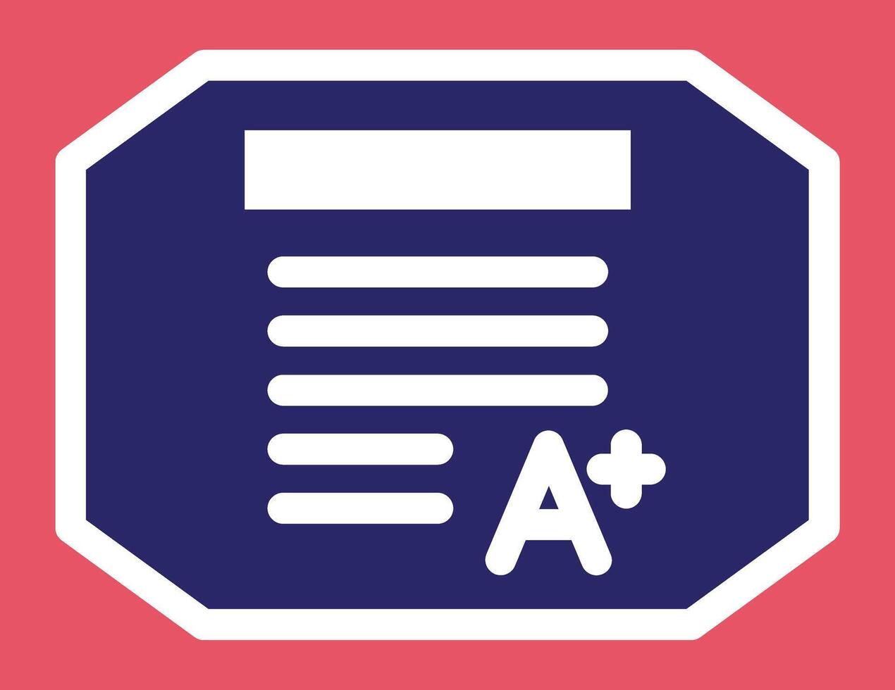 Grade Vector Icon