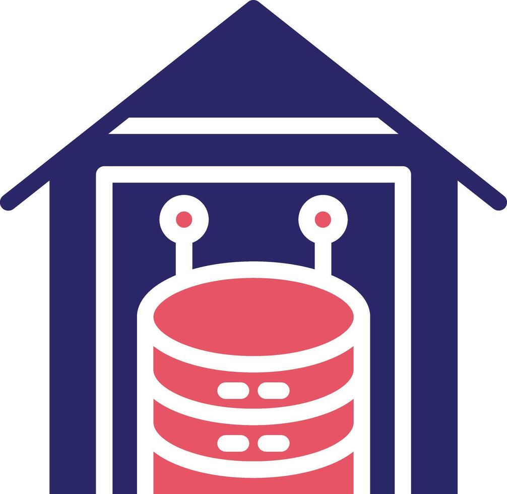 Data Warehouse Vector Icon