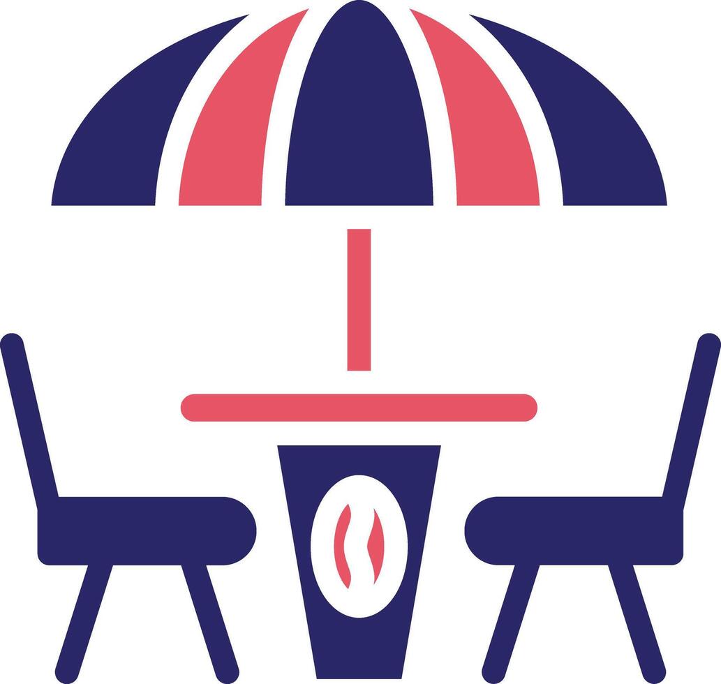Coffee Terrace Vector Icon