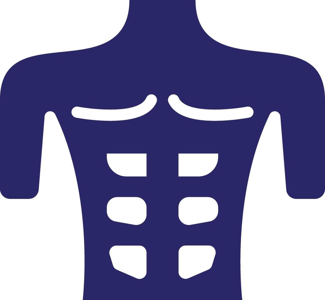 Chest Muscle Vector Icon