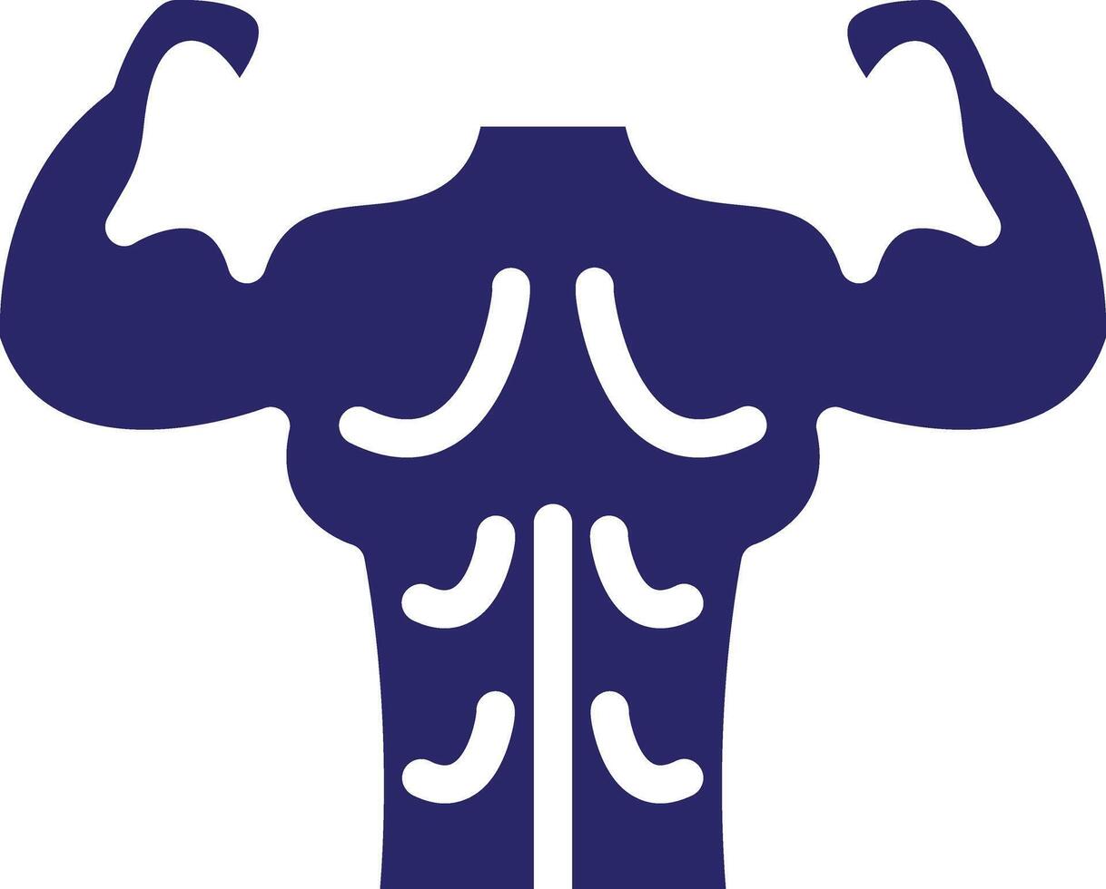 Back Muscle Vector Icon