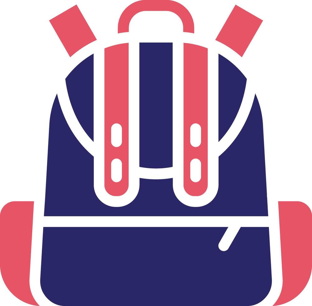 icono de vector de mochila