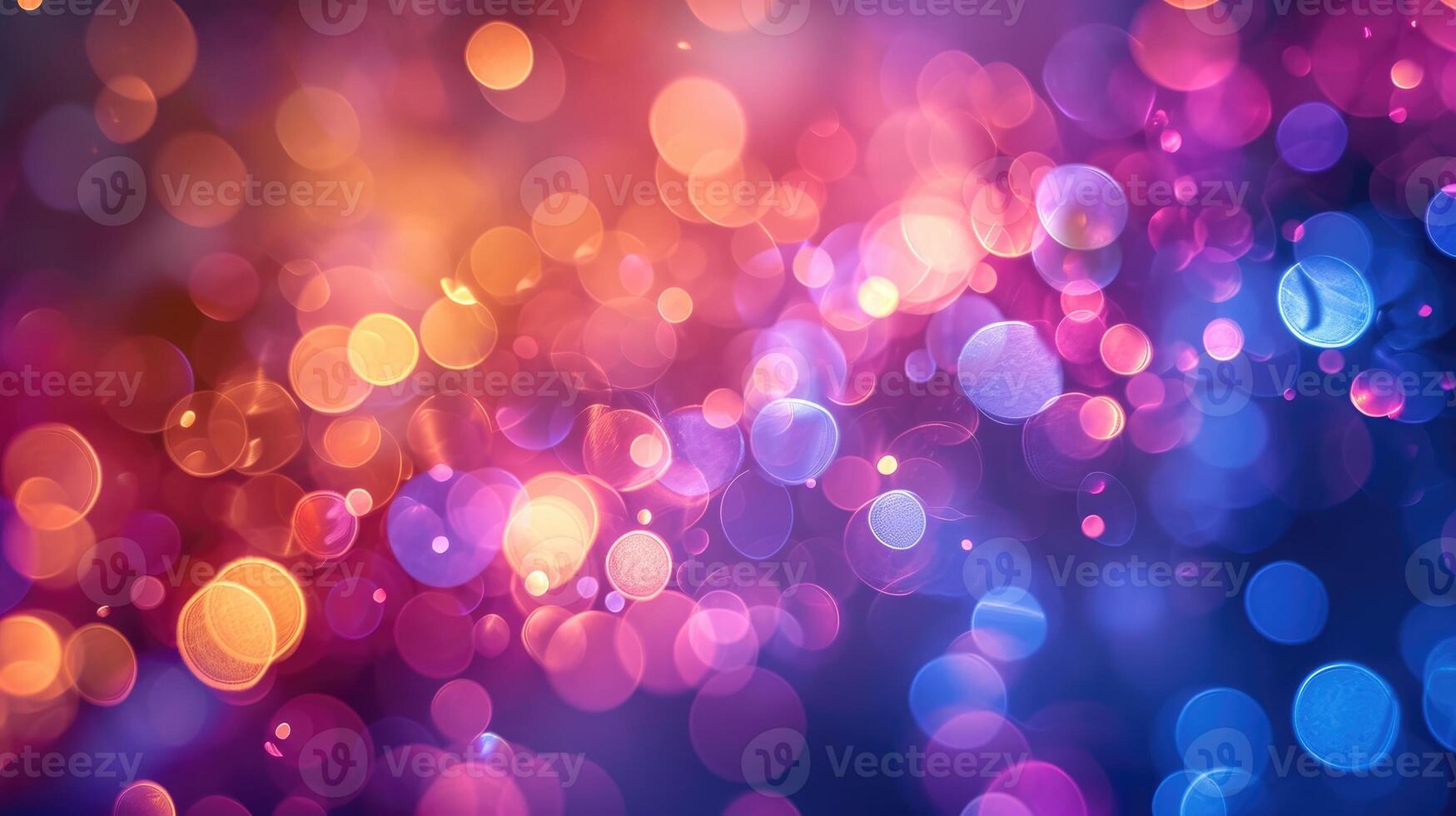 AI generated Luxurious colorful bokeh background with abstract light blur, AI Generated. photo