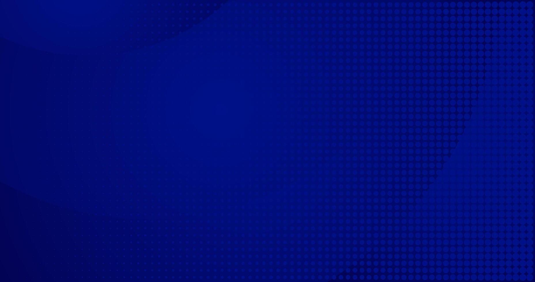 abstract elegant dark blue background with wave and halftone vector