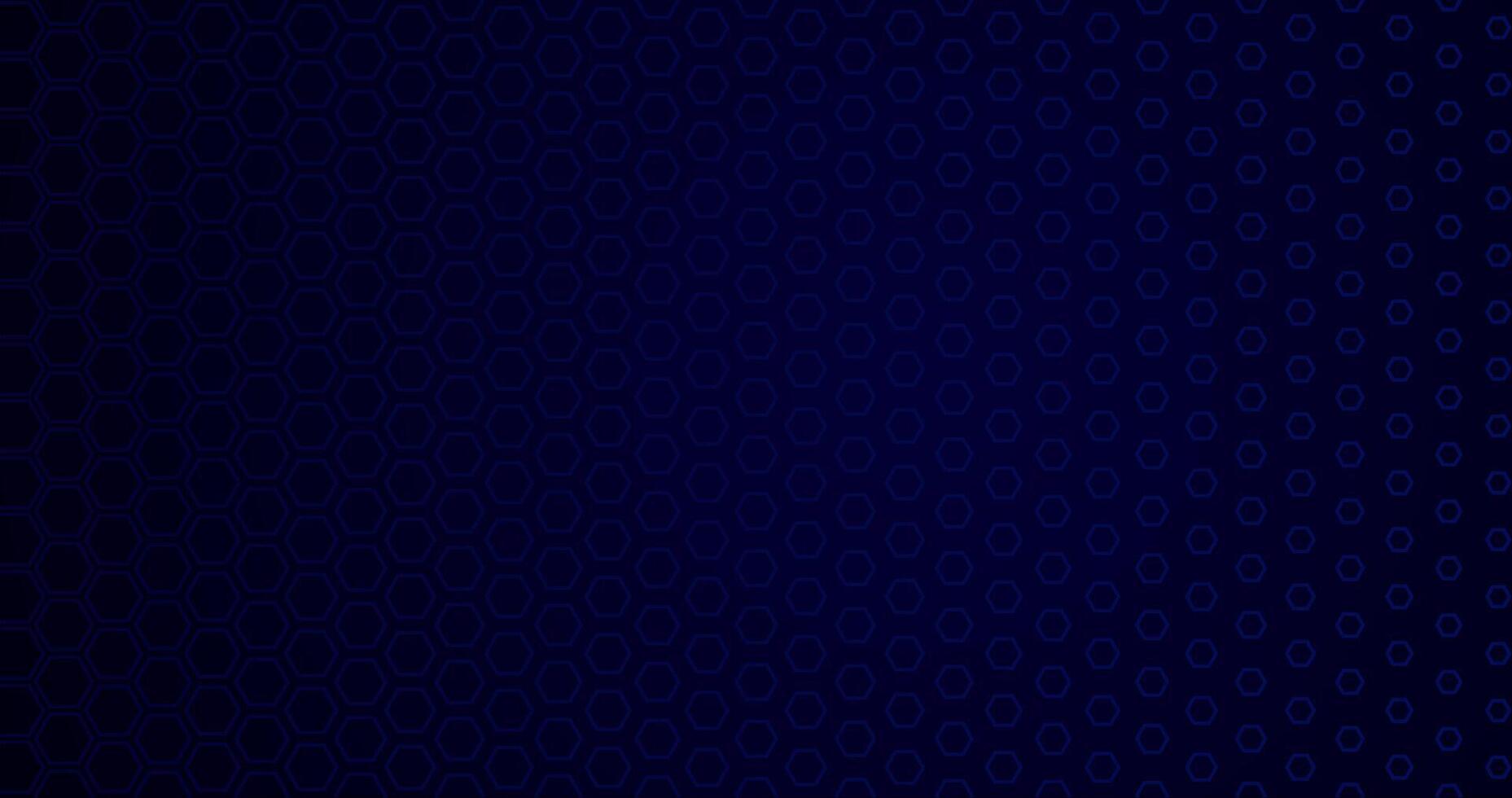 abstract elegant dark blue background with hex pattern vector