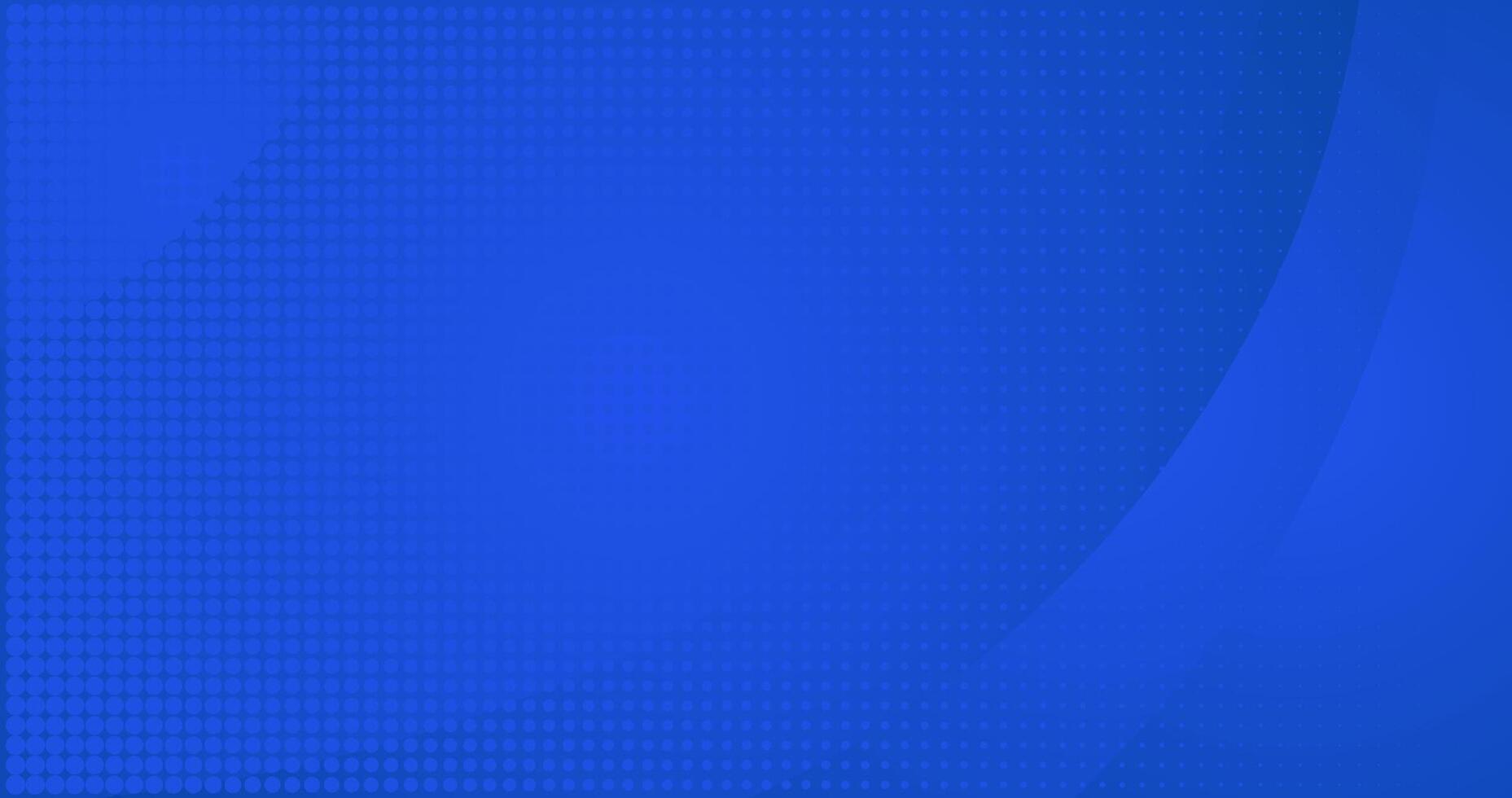 abstract elegant blue background with wave and halftone vector