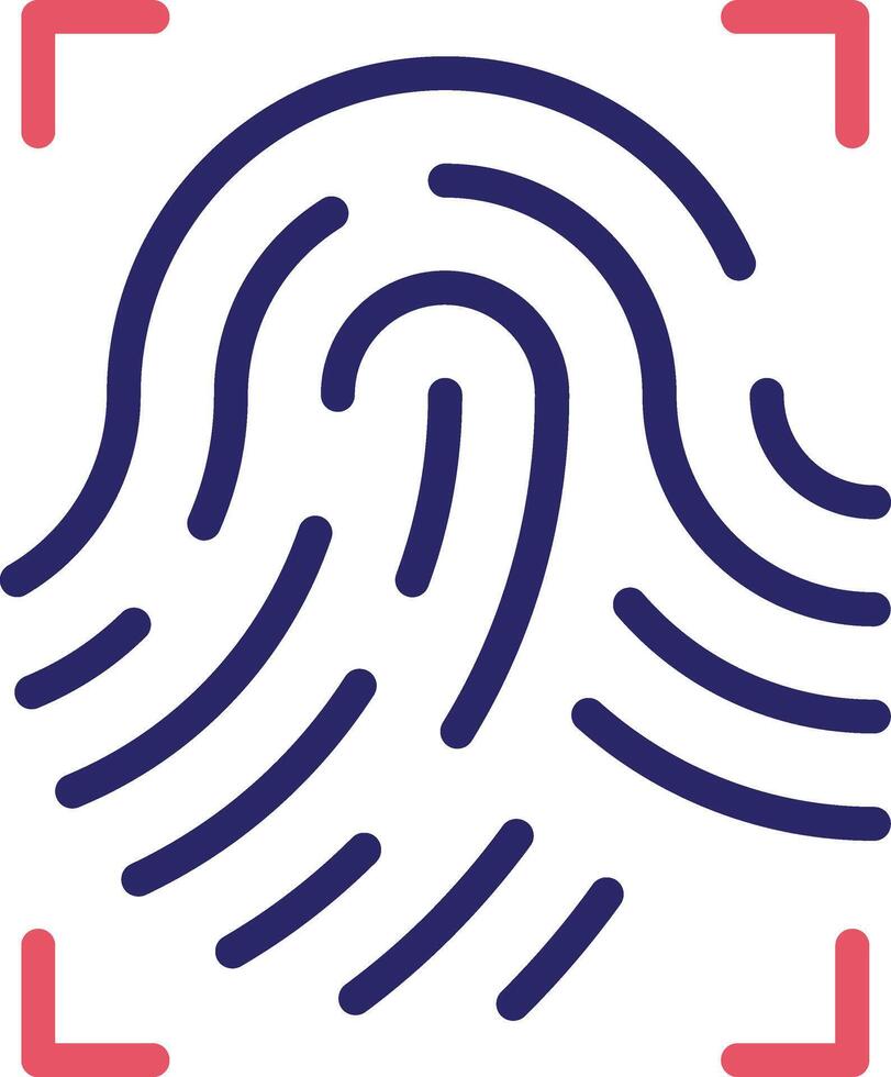 Fingerprint Scan Vector Icon