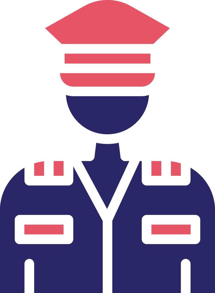 Ejército capitán vector icono
