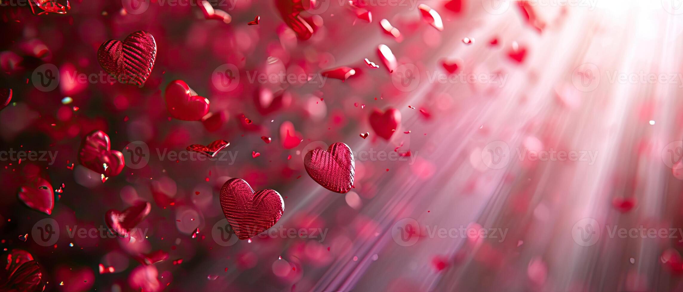 AI generated Valentine's Day backdrop radiates beauty and affection, Ai Generated photo