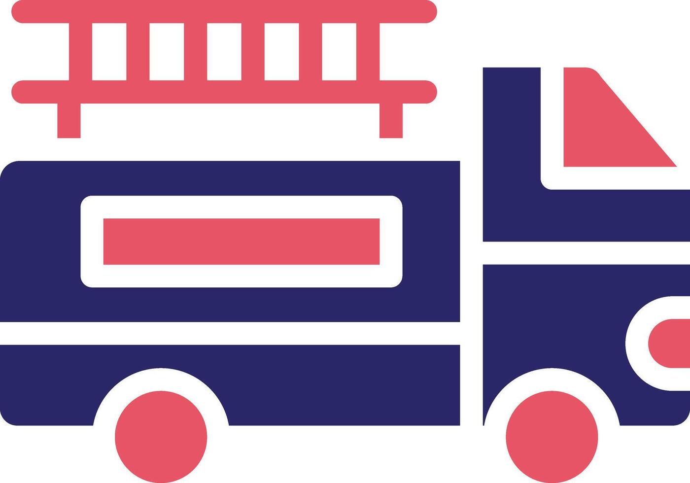 Ladder Truck Vector Icon