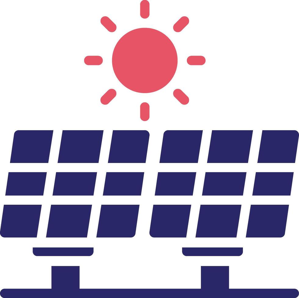 icono de vector de panel solar